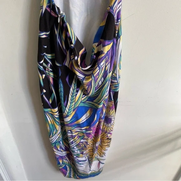 MARA HOFFMAN FLORAL CUTOUT MIDI DRESS S - Picture 9 of 12